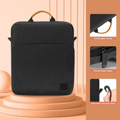 Dadanism 13-13.3 Inch Laptop Sleeve Bag Compatible with MacBook Pro with Retina 13", MacBook Air 13.3", iPad Pro 12.9 2018-2021, Polyester Protective Carrying Case with Accessory Pocket, Pink | Fits iPad Pro 13" M5 2025, iPad Air 13" M4 2026, iPad Pro 12.