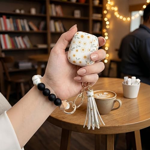 AirPods Pro 3 Case (2025), Shockproof Soft Silicone Case Cover Compatible with Apple Airpods Pro3 Case, Cute Skin Cover with Bracelet Lanyard and Keychain for Men and Women (Small Flowers) - color: Small Flowers