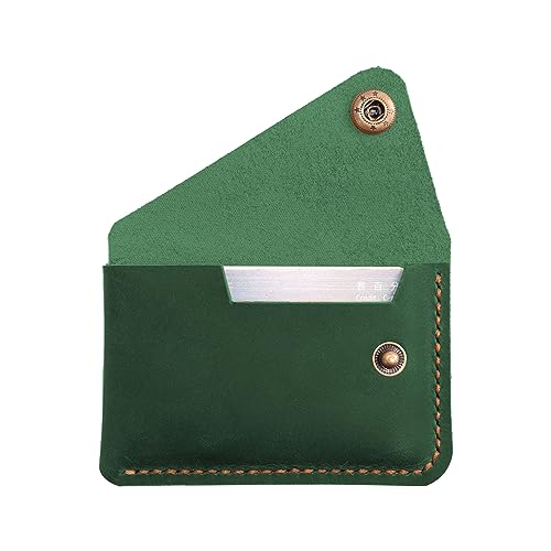 Leather Card Holder, Credit Card Wallet, Cardholder Wallet, Minimalist Wallet,Christmas Gift - color: Green