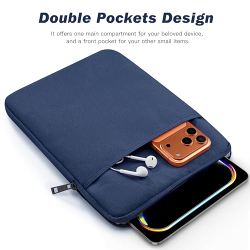 Dadanism 13 Inch Tablet Sleeve Protective Carrying Case, Denim | Fits iPad Pro 13 inch M5/M4, iPad Air 13 inch M4/M3, iPad Pro 12.9", MacBook Neo 13" 2026, Galaxy Tab S10+ 12.4"/Tab S10 FE+ - color: Denim, size: 13 inch