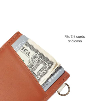 Thread Wallets Ultra Slim Minimalist Leather Card Holder Wallet (Fine Line) - color: Fine Line