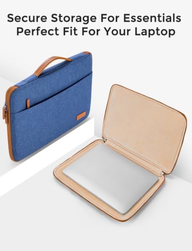 DOMISO 360° Protective Laptop Sleeve Laptop Case 15.6 inch | Compatible with HP Pavilion/Envy x360,Dell,ASUS VivoBook/ZenBook,HP Lenovo Samsung MSI Acer Notebook Computer Case,Blue - color: Blue, size: 15.6"