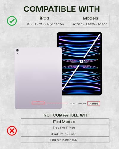 Porter Riley - Leather Case Compatible with iPad Air 13" M4 (2026), M3 (2025) & M2 (2024). Premium Genuine Leather Stand/Cover/Flip Case (Tan) - color: Tan, size: iPad Air 13" (2025/2024)