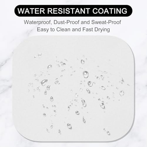 Hsurbtra Mouse Pad, Premium-Textured Small Square Mousepad 8 x 9 Inch Gray, Thick 3 mm Anti-Slip Waterproof Rubber Pretty Cute Computer Mat for Office Home Gaming Laptop Men Women Kids - color: Space Gray, size: R-Square (8" x 9")