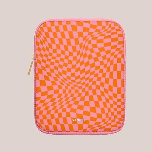 Vandel Slim & Protective Tablet Sleeve for 9-11 inch iPad A16, 11 iPad Pro | Fits al 9-11 Inch iPads + Tablets, 10.9" iPad,10.2" iPad, 10.9" iPad Air, 11 Inch Samsung Galaxy Tab A9+, Fits Magic Keyboard - color: b. Pink Checker, size: 9-11 Inch Tablet