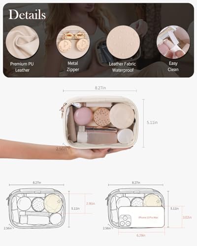 Pocmimut Small Makeup Bag,Clear Make Up Bag Organizer Carry-on Travel Essentials,TSA Approved Toiletry Bag Clear Cosmetic Bags for Women Men,Black - color: Black, style: Small