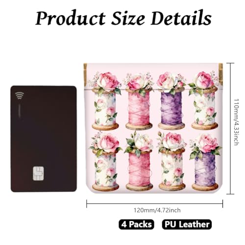 Sewing Machine Series Coin Purse,PU Leather Squeeze Pouch 4PCS | Funny Novelty Design,Small Coin Pouch with Snap Closure,Cute Mini Purse for Women,Teens & Gift Giving,Daily Carry - style: Sewing Machine Series