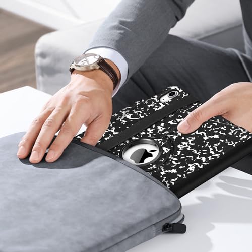 Fintie Rotating Case for iPad (A16) 11th Gen 11-inch, iPad 10th Gen 10.9" | 360° Swivel Stand, Portrait & Landscape Viewing, Shockproof Cover with Pencil Holder, Auto Wake/Sleep, Composition Book Black - color: composition book black