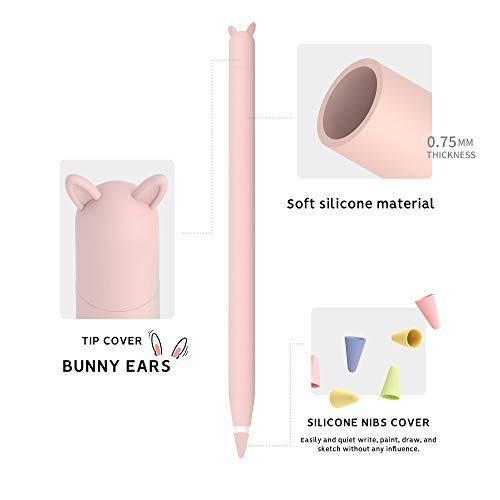 Eleet Silicone Sleeve for Apple Pencil 1st Generation, iPad Pro 9.7 inch, Protective Case, Pink - color: 1st Pink, size: 1st Generation