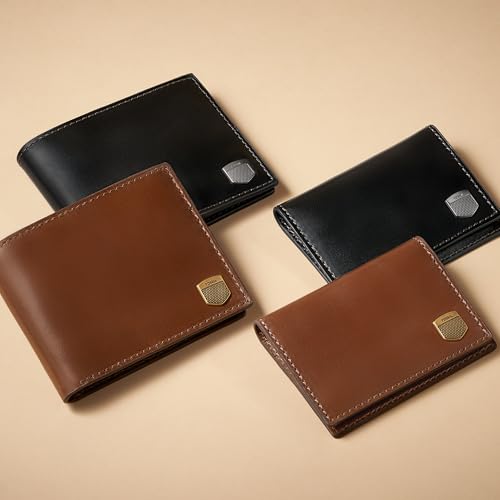 Fossil Wallet for Men, Hayes Leather Card Case; Men's Bifold Leather Wallet, Black - color: Hayes Black