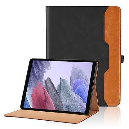 Case for Samsung Galaxy Tab A7 Lite 8.7 Inch 2021 (SM-T227/T225/T220) - PU Leather Business Flip Case with Hand Strap and Pocket, Black - color: Black, size: Samsung Galaxy Tab A7 Lite 8.7"