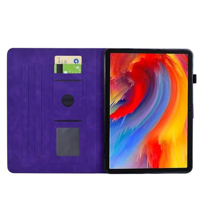 Case for Kindle Fire HD 8 & 8 Plus (12th/10th Generation 2024/2022/2020) | Embossed Hummingbird PU Leather Flip Folio Stand Cover, Auto Wake/Sleep with Card Slot for Kindle Fire HD 8/8 Plus, Purple - color: A6 Purple