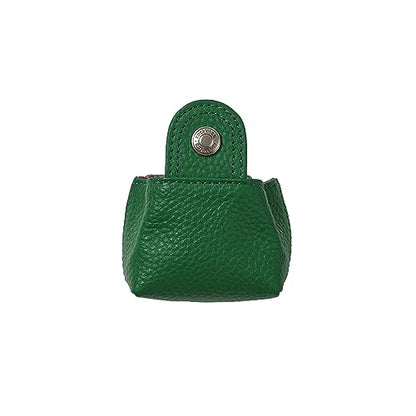 Cockatoo Genuine Leather Coin Pouch Change Holder, Mini Snap Pocket Wallet for Men Women (Hills, Small) - color: Hills, size: Small