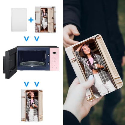 6 Pcs Sublimation Passport Holder Covers PU Leather Heat Transfer Card Travel Wallet DIY Blank Holder Cover for Passport Business Credit Cards (White)