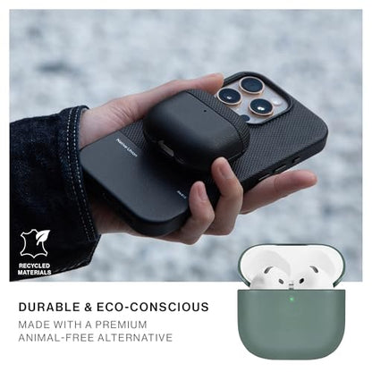 Native Union (Re) Classic Case for AirPods 4 – Premium Resistant & Recycled Materials – Durable Protection – Supports Wireless Chargers – Compatible with AirPods 4 (Slate Green) - color: Slate Green