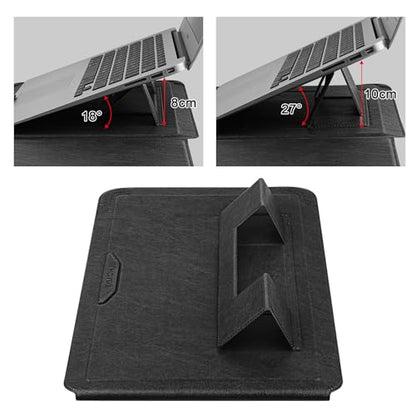 HoYiXi 14 Inch Laptop Sleeve Case with Stand Feature for Mac Book Pro 14 2021/ASUS Vivobook 14/HP Pavilion X360/IdeaPad 14/Dell HP ASUS Acer Huawei Matebook 14'',Compatible 13.3-14'' PC,Black - color: Black, size: 13.6-14'' laptop