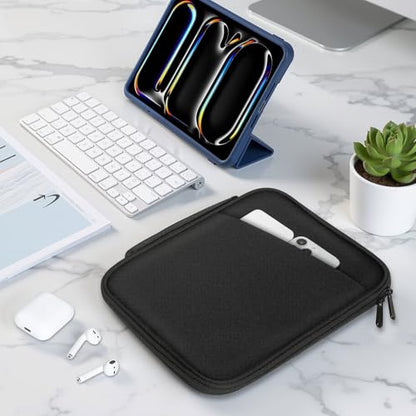 MoKo 13 Inch Padded Tablet Sleeve Protective Carrying Case with Handle | Fits iPad Pro 13-inch M5, iPad Air 13-inch M4, iPad Pro 12.9 M2/M1, Surface Laptop Go 12.4 and Tab S8+/S9+ 12.4, Black - color: Black, size: 13 Inch
