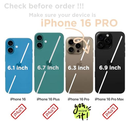 Compatible with iPhone 16 Pro Wallet Case with Card Holder, Back Flip Folio PU Leather Kickstand Card Slots Case for Women Girls, Double Magnetic Clasp Cover 6.3" (Black Leopard) - color: Black Leopard, size: iPhone 16 Pro 6.3 inch