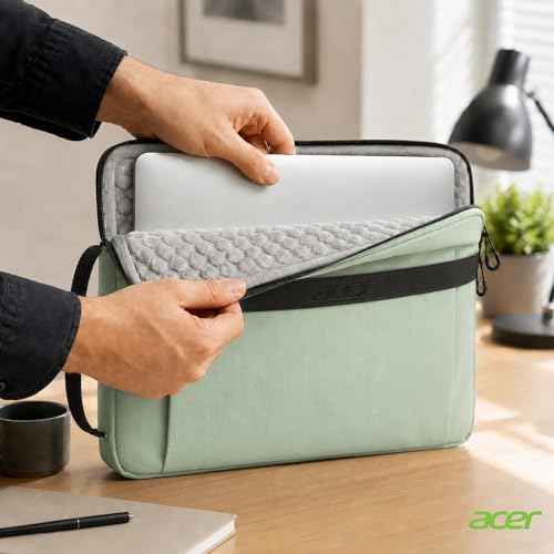 Acer 13.3-14 inch Laptop Sleeve Case Bag, Fits Most of Laptop Models-Green - color: Green, size: 14inch
