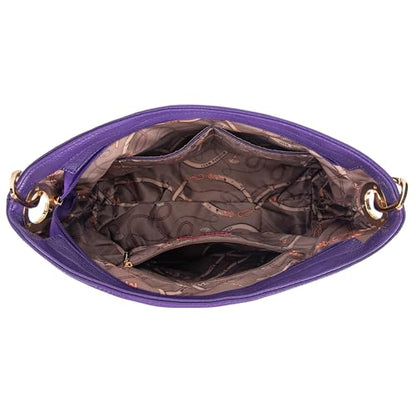 Montana West Hobo Bags for Women Top Handle Satchel Shoulder Purse Bucket Handbag - color: Special-purple