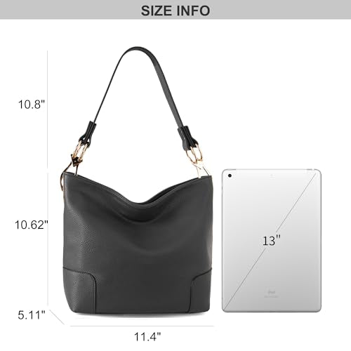 Montana West Hobo Bags for Women Top Handle Satchel Shoulder Purse Bucket Handbag - color: Special-grey