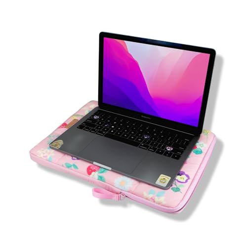 Sonix x Sanrio | Puffy Laptop Sleeve | 15-16 Inch, Quilted Pillow Puffer Laptop Carrying Case, Computer Sleeve | Hello Kitty & Friends Floral - color: Hello Kitty & Friends Floral