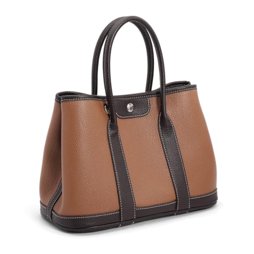 Crossbody Bag for Women Vegan Leather Top Handle Bag for Women Shouder Handbag Tote Purse with Adjustable Strap - color: A12-brown Coffee