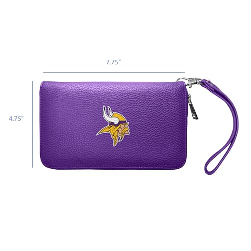 Littlearth NFL Pebble Organizer Wallet - Officially Licensed Teams - color: Minnesota Vikings