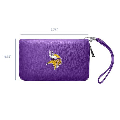 Littlearth NFL Pebble Organizer Wallet - Officially Licensed Teams - color: Minnesota Vikings