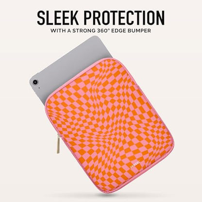Vandel Slim & Protective Tablet Sleeve for 9-11 inch iPad A16, 11 iPad Pro | Fits al 9-11 Inch iPads + Tablets, 10.9" iPad,10.2" iPad, 10.9" iPad Air, 11 Inch Samsung Galaxy Tab A9+, Fits Magic Keyboard - color: b. Pink Checker, size: 9-11 Inch Tablet