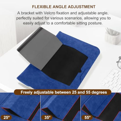 15-16 Inch Laptop Sleeve Case with Stand for MacBook Air 15 - Blue | Leather Bag with Small Case Compatible with MacBook Pro 16/15 M5 M4 M3 M2 M1 Pro/Max, 15" Surface Laptop/HP Dell ASUS - color: Blue, size: 15-16 Inch