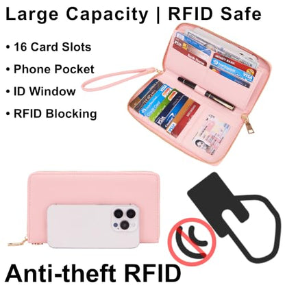 Qiyuer Women High End Satchel Tote Shoulder Handbags Purses Wallet Set | Sturdy Structured & Spacious, Vegan PU Leather, Chic, Bow, 2pcs, RFID Clutch Wallet, Ideal Gift, Versatile for Daily & Work - color: A6-2pcs/Set Pink