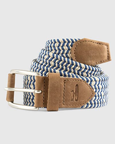 johnnie-O Cotton Stretch Belt | Men's Stretch Golf Belt | Comfortable Fit | Casual & Course - color: Sand, size: Small