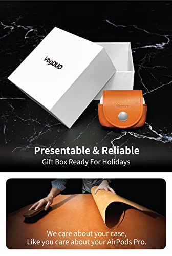 Genuine Leather AirPods Pro 3 Cover - Handcrafted Protective Case Anti-Lost Belt Loop Lanyard Ports with Cover Clip Holder, Compatible with Apple AirPods Pro 3 (Tan) - color: Tan