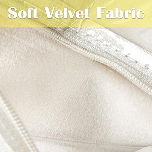 Travel Jewelry Organizer Case,Small Jewelry Bags Jewelry Storage Book Ring Binder with Clear Zipper Velvet Pouch for Traveling (Inner Pages,Beige,3 PCS,Large) - color: Inner Pages,Beige,3 PCS,Large
