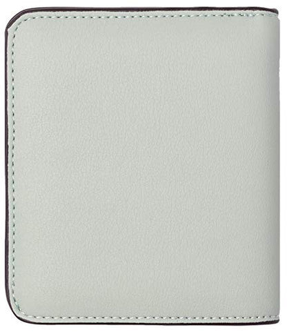 Toughergun Women’s Small Slim Leather Wallet with RFID Protection, Compact Bifold Mini Purse with Clear ID Window - color: 05 ReNapa Green Light