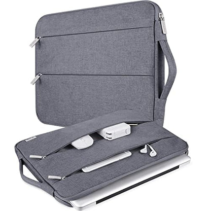Voova 13.3-13 Inch Laptop Sleeve, MacBook Case，Laptop Case, Gray | Slim splash-proof 13-inch laptop case compatible with MacBook Pro M1-M4 Max, HP, Lenovo, Acer and Asus for daily use - color: Grey, size: 12.6-13.6 Inch