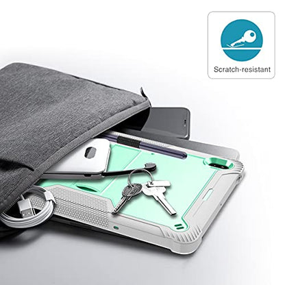 Dteck Galaxy Tab S8+/S7+/S7 FE 5G Tab Case with Pen Holder Heavy Duty Rugged Kickstand Protective Case - Green - color: A_ Green