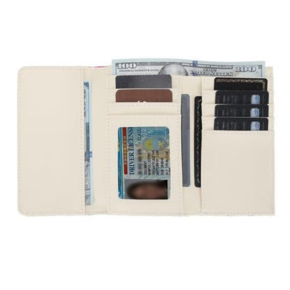 Montana West Small Wallets Woman Trifold RFID Blocking Flower Wallet Ladies Female Credit Card Wallet Western Travel Wallets with ID Window - color: Multicolor
