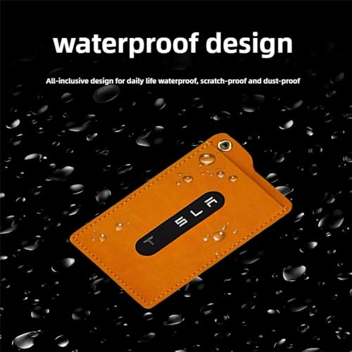 Key Card Holder for Tesla Compatible with Model Y/3/S/X/Cybertruck, Scratch-Resistant Leather Protective Cover, Slim Wallet Card Case, Anti-Slip Grippy Exterior, Black - color: Black