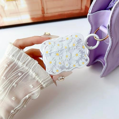 Cute AirPods Pro 2/1 Gen Clear Case, Girly Daisy Design Soft TPU Protective Shockproof Kawaii Apple iPod Pro 2nd/1st Generation Cover with Cleaner Pen & Keychain Girls Women 2023/2022/2019 - color: Clear Daisy, size: for Airpods Pro 2/1 2023/2022/2019