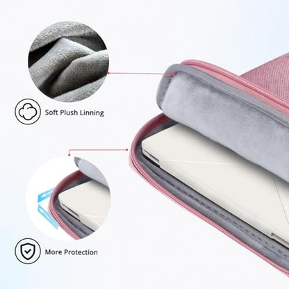 Ferkurn Laptop Case Sleeve for Men Women Chromebook Case Compatible with MacBook Air/Pro Lenovo Surface HP Dell ASUS Acer, 15.6 inch, Pink - color: Pink, size: 15.6 inch