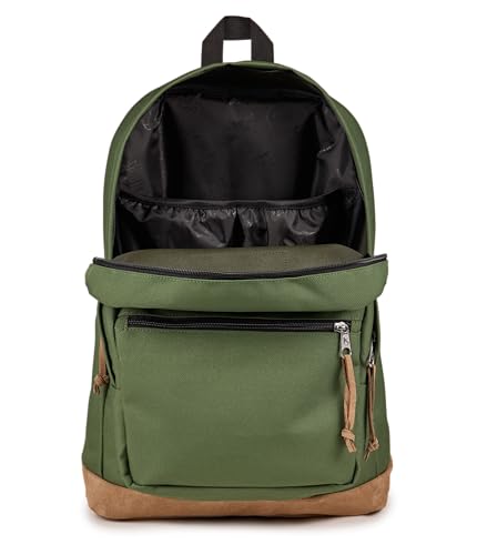 JanSport Right Pack Backpack - Durable Daypack with Padded 15" Laptop Sleeve, Spacious Main Compartment & Integrated Water Bottle Pocket, Cargo Green - color: Cargo Green