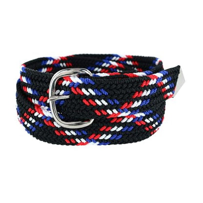 M&F Western Double S Men's Braided Belt - color: Patriotic, size: 52 Inch