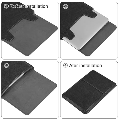 HoYiXi 14 Inch Laptop Sleeve Case with Stand Feature for Mac Book Pro 14 2021/ASUS Vivobook 14/HP Pavilion X360/IdeaPad 14/Dell HP ASUS Acer Huawei Matebook 14'',Compatible 13.3-14'' PC,Black - color: Black, size: 13.6-14'' laptop
