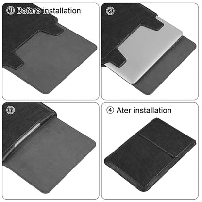 HoYiXi 14 Inch Laptop Sleeve Case with Stand Feature for Mac Book Pro 14 2021/ASUS Vivobook 14/HP Pavilion X360/IdeaPad 14/Dell HP ASUS Acer Huawei Matebook 14'',Compatible 13.3-14'' PC,Black - color: Black, size: 13.6-14'' laptop