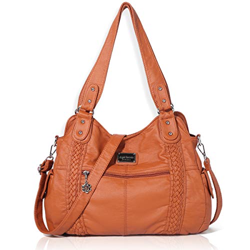 Angel Barcelo Purses for Women Soft PU Leather Shoulder Bag Crossbody Purse and Handbags - color: 2#brown