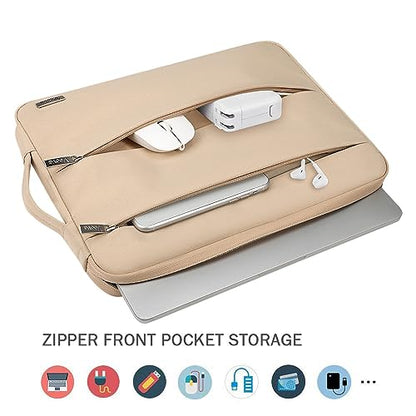 Voova 15-14 Inch Laptop Sleeve,MacBook Case，Laptop Case，Apricot | Slim splash-proof 14-inch laptop case compatible with MacBook Pro M1-M13 Max, HP, Lenovo, Acer and Asus for daily use - color: Apricot, size: 14-15 Inch
