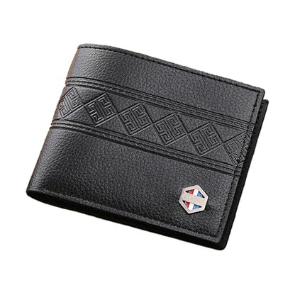 Slim Wallet for Men with Money Clip, Minimalist Wallet with Zipper, Bifold Mens Wallets with Credit Card Holder, PU Leather Men's Wallet with Coin Purse, Carteras Para Hombres (Black 6) - color: Black 6