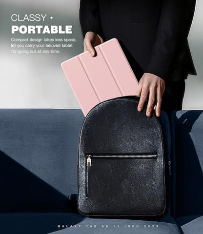 TiMOVO Case for Samsung Galaxy Tab A11+/A11 Plus 11" 2026, Pink | Fit for SM-X230/X236/X238, Slim Lightweight, Stand Hard Back Shell, Auto Wake/Sleep - color: Pink